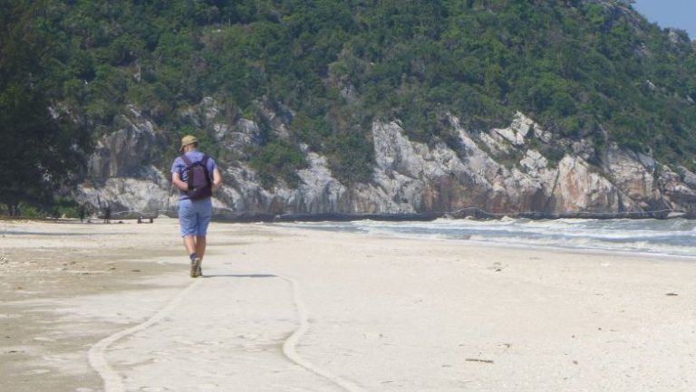 Man on beach