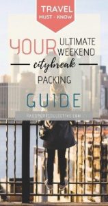 city break packing guide