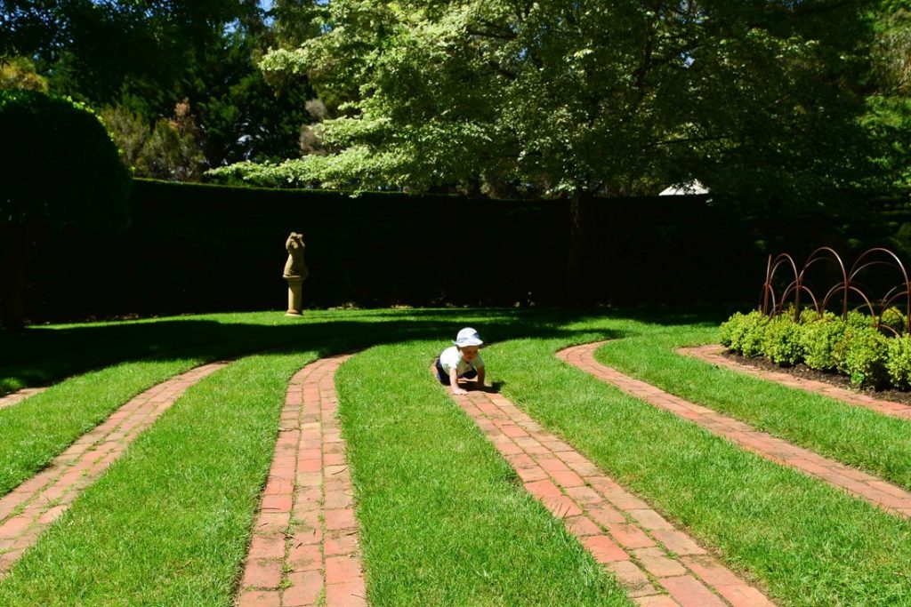 Enchanted Adventure Gardens lawn maze